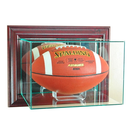 Perfect Cases - Wall Mounted Football Display case, Cherry Finish