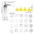 thumbnail image 3 of facefd Kit de Fabrication de Biscuits pour Machine à Biscuits DIY avec 20 Disques à Biscuits 4 Buses Outil de Cuisson Décoration Outils de Cuisson, 3 of 5