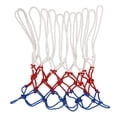 thumbnail image 1 of Basketball Net Replacement, Easy Installation Basketball Net All Weather Applicability Red White and Blue Polyester  for Match for Parks, 1 of 7