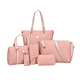 thumbnail image 1 of Set 6 Bolsas Mujer Cartera Estampada Moda Dama Cosmetiquera Rosa, 1 of 3
