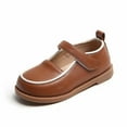 thumbnail image 7 of Juebong Baby Girl Children's Soft-soled Small Leather Shoes Princess Shoes Thick Bottom Casual Shoes, Brown, 3-4 Years, 7 of 7