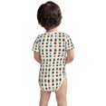 thumbnail image 3 of Yiaed Cartoon Insects Print Infant Climbing Short Sleeve Onesie One-Piece Baby Bodysuit Clothes 0-12 Months -18 Months, 3 of 6