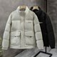 thumbnail image 2 of Chaqueta de plumón de piel sintética para hombre, nueva chaqueta corta de marca de moda de alta gama de invierno, 2 of 5