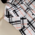 thumbnail image 6 of Bagilaanoe Toddler Baby Girl Boy Hood Jacket Plaid Long Sleeve Shirt Shacket 6M 12M 18M 24M 3T 4T Kids Fall Casual Outwear, 6 of 8