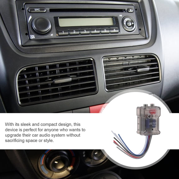 ETHZZLE Vehicle Adaptor High to Low Converter Adapter Plastic 1Set