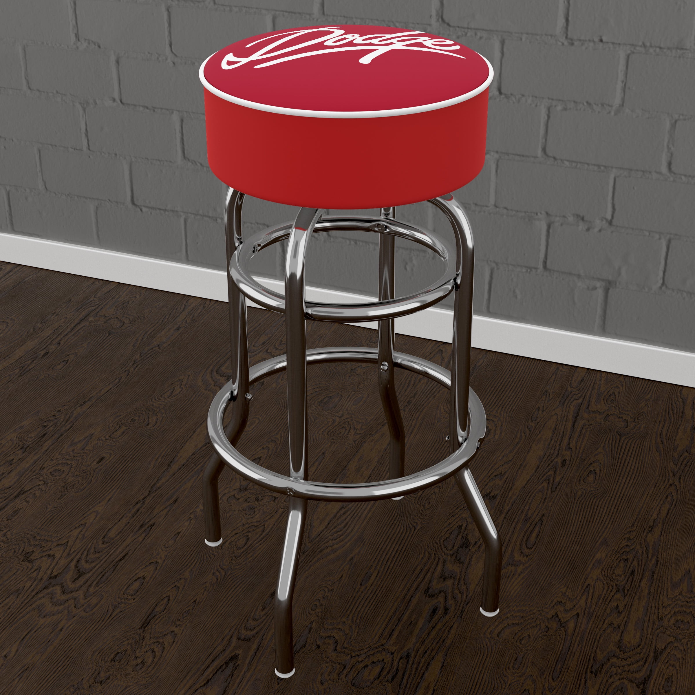 Trademark Gameroom Dodge Signature Bar Stool with Padded Seat
