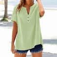 thumbnail image 2 of T-Shirts Femmes Lot Mode Décontractée Col en V Manches Courtes Haut T-Shirt - Hontri, 2 of 5