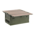 thumbnail image 2 of DYNWAVECA Camping Folding Storage Box Car Trunk Organizer Carrier Cargo Stackable Crate Storage Container for Basement Office Traveling Green, 2 of 10