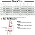 thumbnail image 3 of Kmdttou Clearance Under 5$!Swimsuits for Women Bikini Print Strappy Back Set Two Piece Swimsuits Swimdress Swimwear on Clearance!, 3 of 5