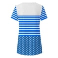 thumbnail image 4 of Liquidation d'Économies! BEFOKA T-Shirt pour Femmes Grande Taille, Hauts Blouse d'Été Décontractés pour Femmes, Blouse Décontractée Décontractée pour Femmes à Boutons Imprimée à Manches Courtes Blouse/chemise à Manches Courtes à Col Rond, 4 of 5
