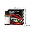 thumbnail image 2 of HHGBAD Car Headlight Restoration Kit，30ml Headlight Restore Kit - Repairs Yellowing, Scratches & Oxidation | All-in-One Headlamp Renewal System with Sandpaper, 2 of 8