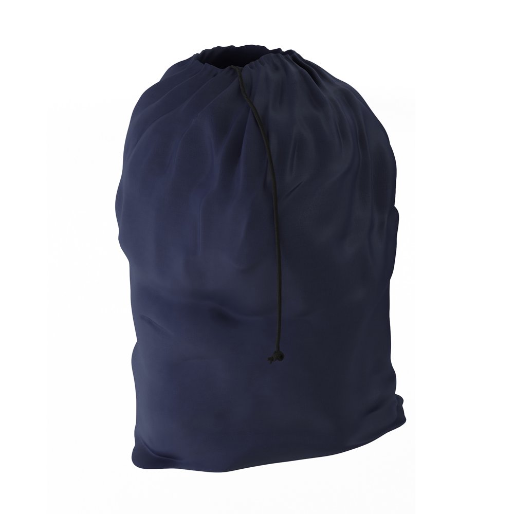 Trademark Home Durable with Laundry Bag with Drawstring, Navy Blue