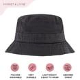 thumbnail image 6 of Market & Layne Unisex Black Bucket Hat for Adult & Teens - Medium/Large, 6 of 8