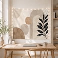 thumbnail image 5 of Abstract Leaves With Geometric Arches on Off-White, Serene Minimalist for Boho Decor Lovers, Contemporary Nature Wall Art, Housewarming Gift Tapestry Wall Hanging for Living Room and Bedroom, 5 of 7