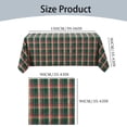 thumbnail image 3 of Halloween Decorations Inflatable Christmas Tablecloth Retro Plaid Tablecloth Round Fabric Table Cover Outdoor Picnic Blanket Festival Wedding Christmas Dining Table Mat, 3 of 9