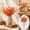 Orange, variant on Fall Flowers,Fall Artificial Flowers,Single Orange Fall Artificial Foliage Stem, Faux Spike Leaves Floral Pick for Thanksgiving Vase Table Mantel Decor(Orange)