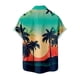 thumbnail image 2 of Playeras Camisa de manga corta con estampado digital 3d de ocio de tendencia de moda de playa de turismo de vacaciones de verano para hombres (Mint Green, XL), 2 of 3