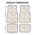 thumbnail image 2 of Sikiie Cute Ladybugs Car Foot Mat Set of 4 Pieces Basics Universal Fit Rubber Carpet Floor Mats For Car SUV Van & Truck, 26.8"L x 17.3"W (Front), 13"L x 17.3"W(Rear), 2 of 6