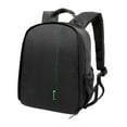 thumbnail image 2 of Estuche de viaje para mochila para cámara Slr con correas para los hombros para uso diario resistente Verde negro, 2 of 10