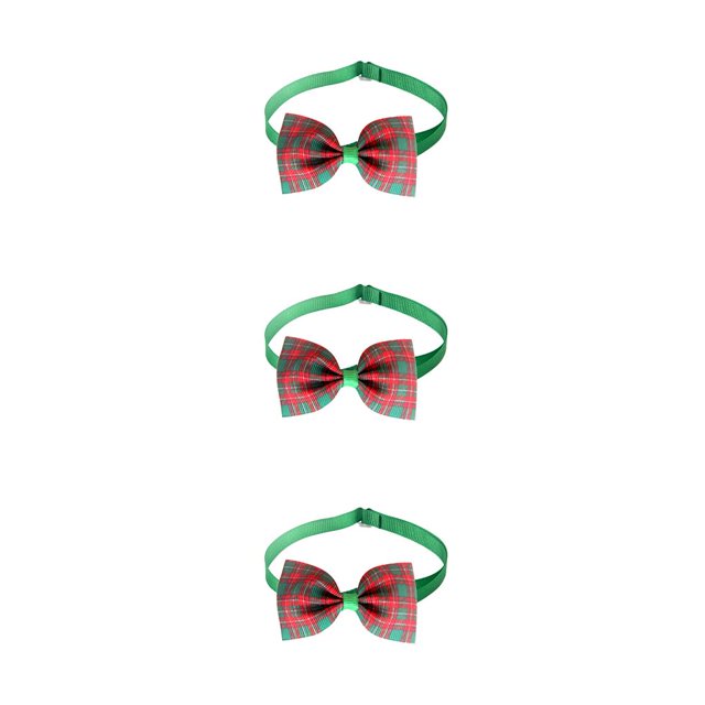sweethay Collares para perros Pajarita Collar a cuadros ajustable Accesorios para mascotas Decoración Hebilla Regalos Cachorros Gatos Navidad Type1 NO1