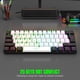 thumbnail image 4 of Teclado mecánico para juegos con cable, diseño de luz RGB, 61 teclas, diseño compacto, teclado de computadora ligero, 4 of 8