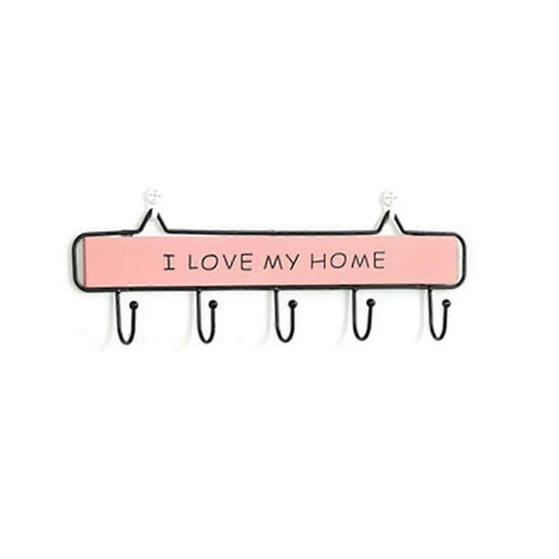 Coat Rack Wall Mounted,5 Coat Hooks for Hanging Coats,Wall Coat Rack with Hooks Coat Hanger Wall Mount for Clothes C