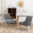 thumbnail image 2 of SEYNAR Elegant Tufted Upholstered Dining Chairs Set of 4, Velvet Accent Chair for Dining Room, 2 of 6