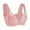pink, variant on Women Lace Bralette Padded Wireless Bra Floral Lace Bra Front Closure Back Smoothing Demi Bra Lace Bras Push Up Thin Soft Bra