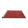 thumbnail image 2 of Ahgly Company Machine Washable Indoor Round Abstract Red Modern Area Rugs, 6' Round, 2 of 4
