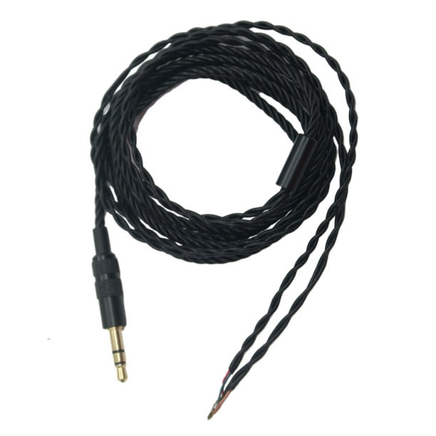 Diy Earphone Cable Replacement 3 5mm Male Jack To Bare End Headphone Cable Semi Finished Headset Cable For Cable Walmart Com Walmart Com