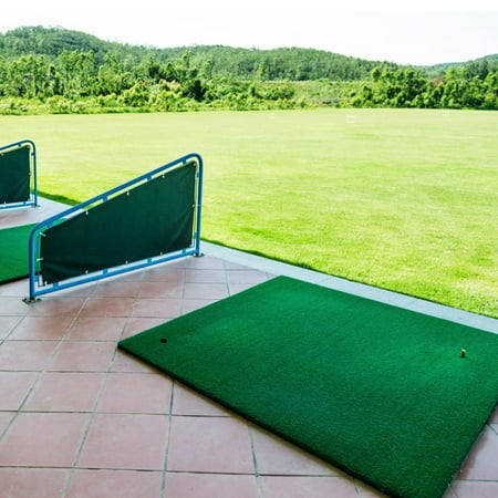 Golf Hitting Mats,HURRISE 1m x 1.25m Portable Golf Hitting Pad Rubber & Nylon Mini Golfing Practice Mats
