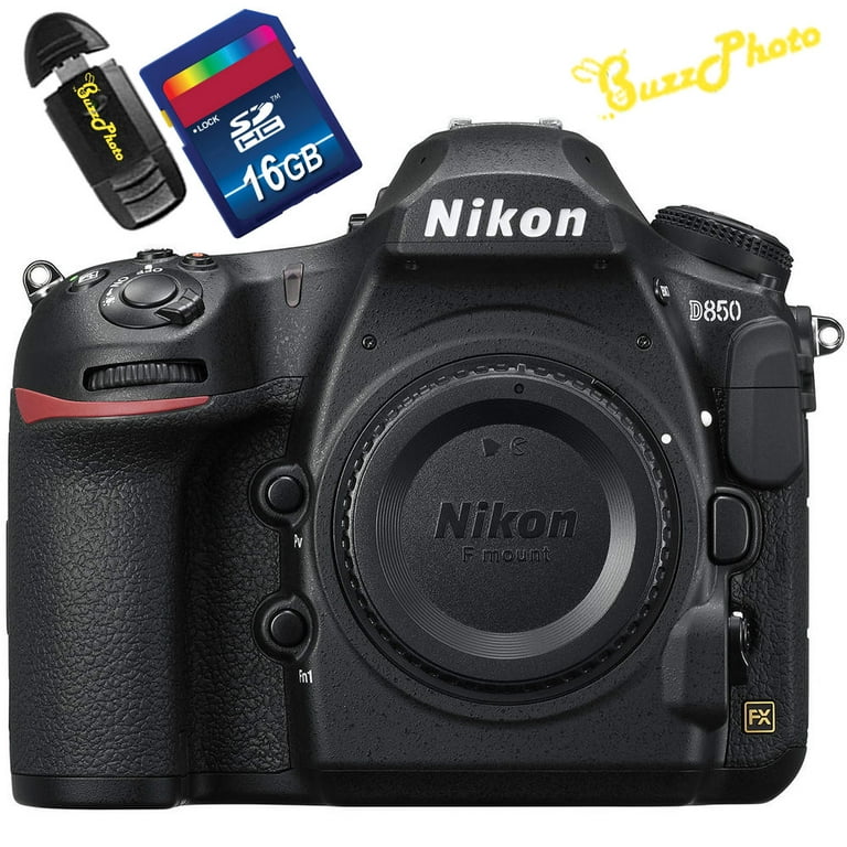 Nikon D850 DSLR Camera (Body Only) with Free BuzzPhoto Accessories 
