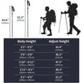 thumbnail image 4 of SAVALETOR Trekking Poles, Aluminum Alloy Ultralight 0.6lbs, 100kg Load, Collapsible Hiking Poles Walksticks for Backpacking, Hiking, Camping, One Pair (2 Poles), Quick Lock, Tips Cover, 4 of 11