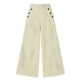 thumbnail image 6 of Gytharion Women's High Waist Striped Wide Leg Pants Double Breasted Draped Floor Length Casual Pants with Pockets Loose Palazzo Trousers, 6 of 7