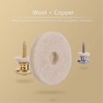 thumbnail image 5 of 2PCS Wool Copper Guitar Strap Lock Locking Pegs Pins Mushroom Shape End Button for Acoustic Classica, 5 of 5