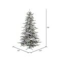 thumbnail image 3 of Vickerman 6.5' Flocked Sierra Fir Artificial Christmas Tree, Multi-Colored LED Dura-Lit lights, 3 of 4