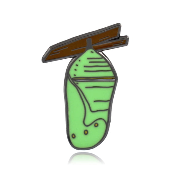 Monarch Chrysalis Hard Enamel Lapel Pin | Clayton Jewelry Labs