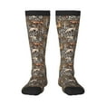 thumbnail image 1 of Fotbe Moose fox bear leaf tree Calcetas Divertidas Estampadas para Hombre y Mujer, Calcetas de Algodón hasta la Rodilla para Caminar, Correr, Enfermería y Embarazo, 1 of 6