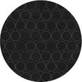 thumbnail image 1 of Ahgly Company Indoor Round Patterned Night Black Area Rugs, 8' Round, 1 of 6