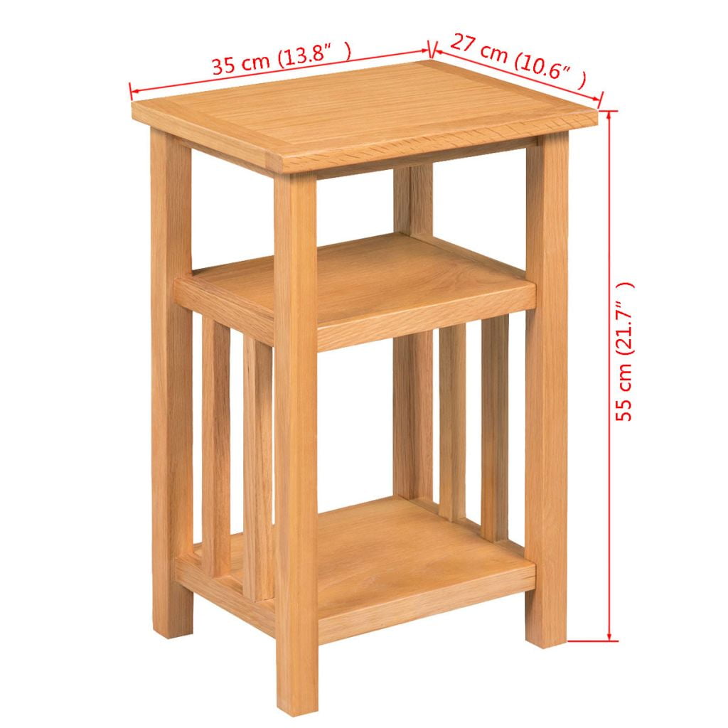 Kepooman Rustic Wooden End Side Table Nightstand with Magazine Shelf for Bedroom, 10.6" x 13.8" x 21.7", Brown Kepooman Rustic Wooden End Side Table Nightstand with Magazine Shelf for Bedroom, 10.6" x 13.8" x 21.7", Brown