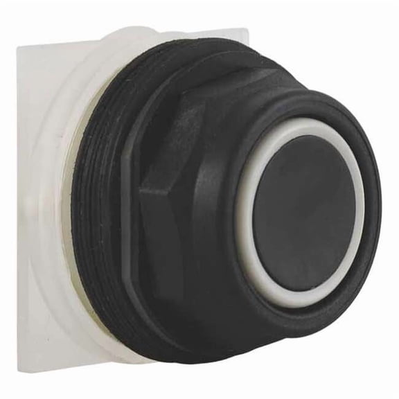 Schneider Electric Flush Push Button,Black,Non-Illum,30mm 9001SKR1B