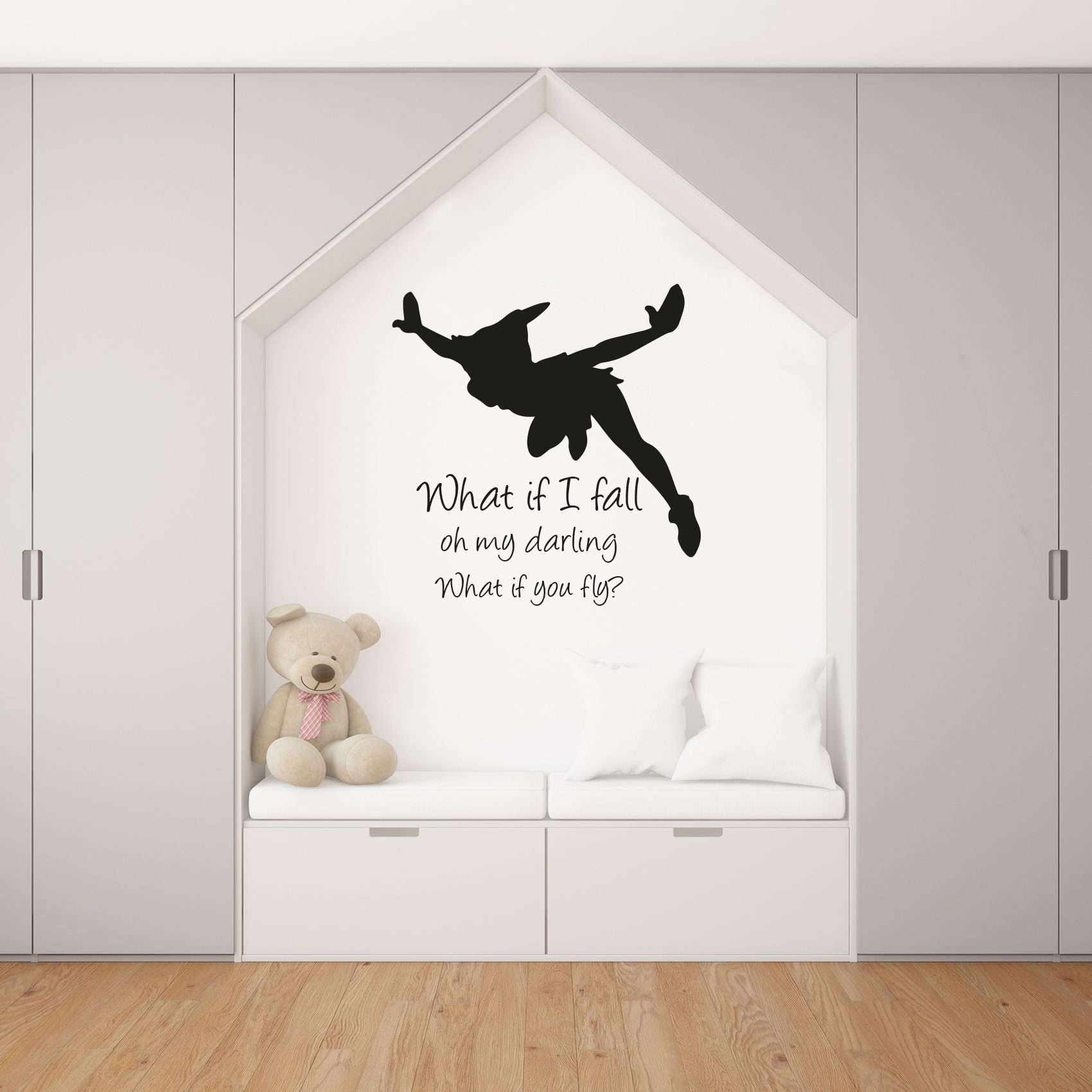 What If I Fall Oh Darling What If You Fly? Quote Peter Pan Flying Open