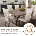 thumbnail image 3 of Watercolor Wildflowers Chair Back Cover for Dining Room Set of 8,Farmhouse Botanical Flowers Herbs Removable Kitchen Chair Slipcovers,Washable Seat Protector for Restaurant Party Banquet Wedding, 3 of 9