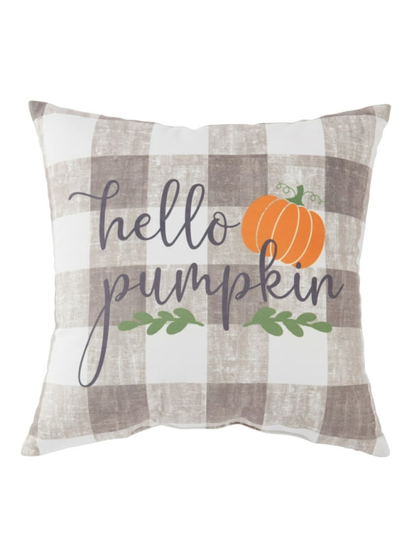 Greendale Home Fashions 18 in. Fall Seasonal Throw Pillow - Hello Pumpkin