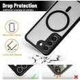 thumbnail image 3 of Magnetic for Samsung Galaxy S22 Case,Slim Strong Magnetic Samsung S22 Phone Case,Soft Frame Matte Back Anti-Fingerprint Shockproof Samsung S22 Case Compatible with MagSafe Accessories, Black, 3 of 13