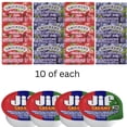 thumbnail image 2 of Jif Creamy Peanut Butter Cups & Smucker's Jam & Jelly Assortment – 10 Strawberry Jam, 10 Concord Grape Jelly, 10 Peanut Butter – Individual Single-Serve Packs for Breakfast, Snacks, Lunches & On-the-, 2 of 7