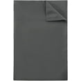 thumbnail image 4 of 800 Thread Count 3 Piece Flat Sheet ( 1 Flat Sheet + 2- Pillow cover ) 100% Egyptian Cotton Color Dark Grey Solid Size Full, 4 of 4