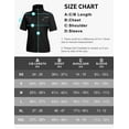 thumbnail image 5 of Little Donkey Andy Women's Short Sleeve Jacket Windproof Lightweight Vest for Golf Hiking Running Black XS, 5 of 7