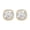 Yellow Gold, variant on 1 to 6 Carat IGI CERTIFIED Lab Grown Cushion Halo Diamond Earrings Value Collection Screw Back (E-F Color VS1-VS2 Clarity) Platinum 1 Carat