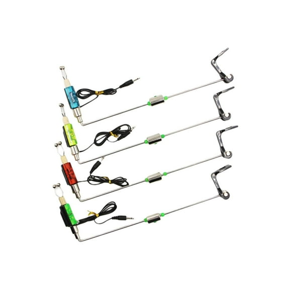 harmtty Fishing Bite Alarm High Strength Waterproof Sensitive Signal Indicator Metal Fishing Alarm LED Fishing Bite Indicator Sea Fishing,Blue